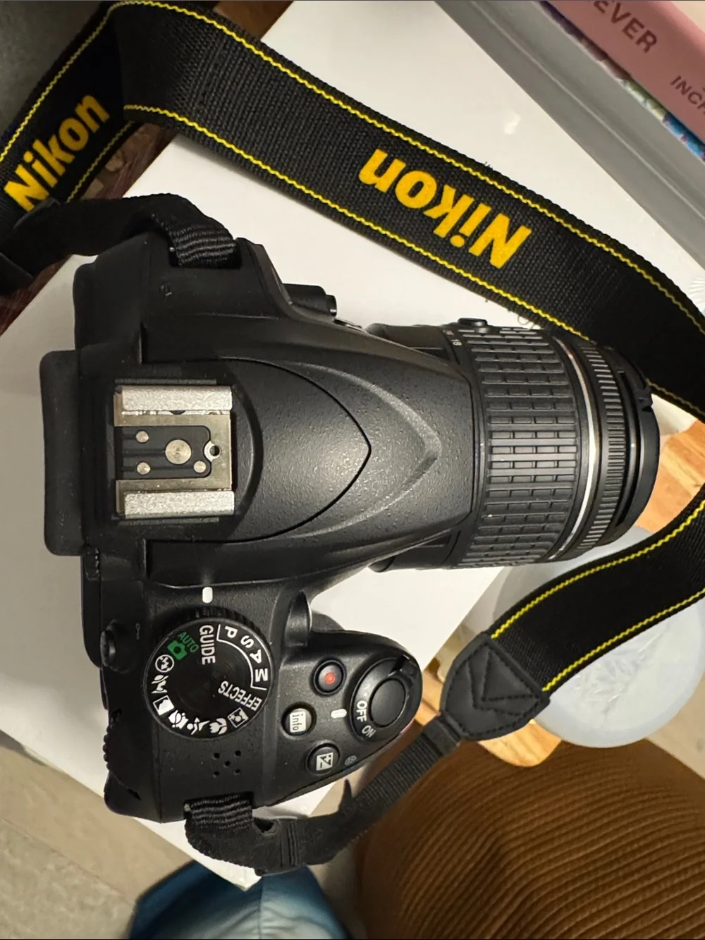 Nikon D3400 DSLR Camera in Black with Lens Cap
